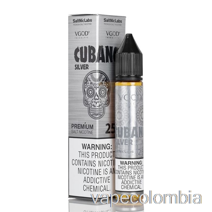 Kit Vape Completo Cubano Silver - Vgod Saltnic - 30ml 50mg